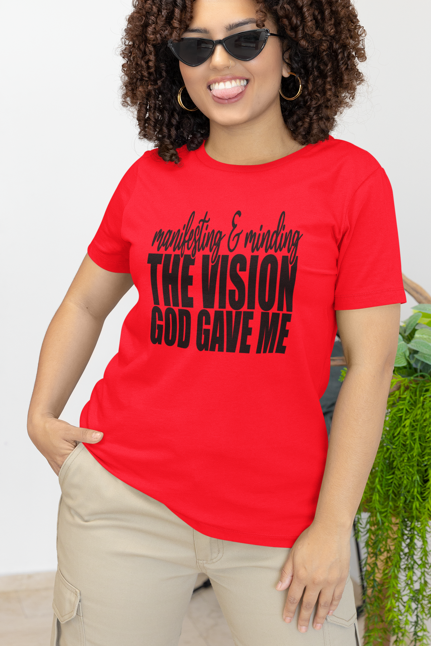Manifesting and Minding the Vision God Gave Me T-Shirt